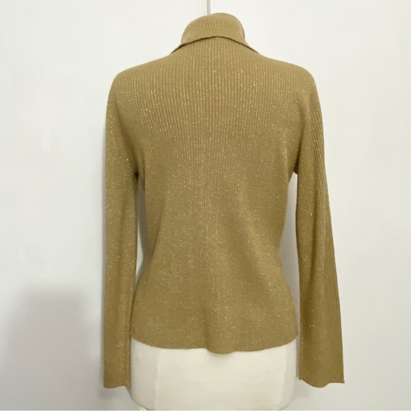 OUTFIT JPR EUC ribbed turtleneck with metallic threads for sparkle very soft L - Picture 3 of 5